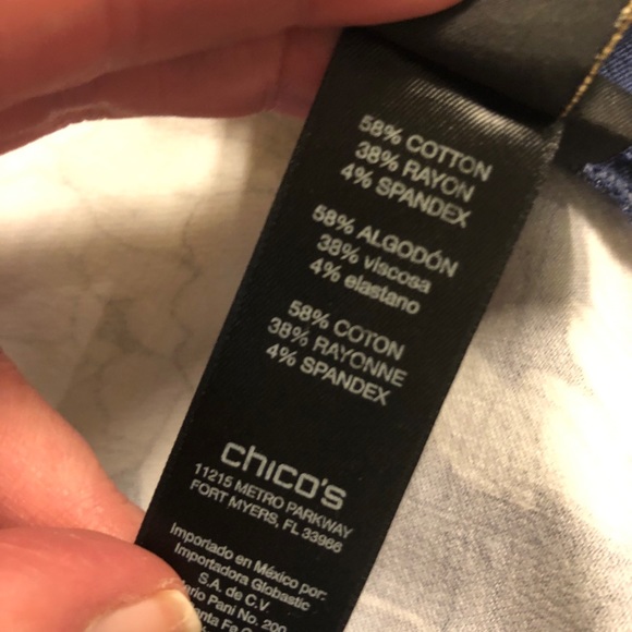 CHICO’S So Slimming Brigitte Floral Print … - Picture 7 of 7